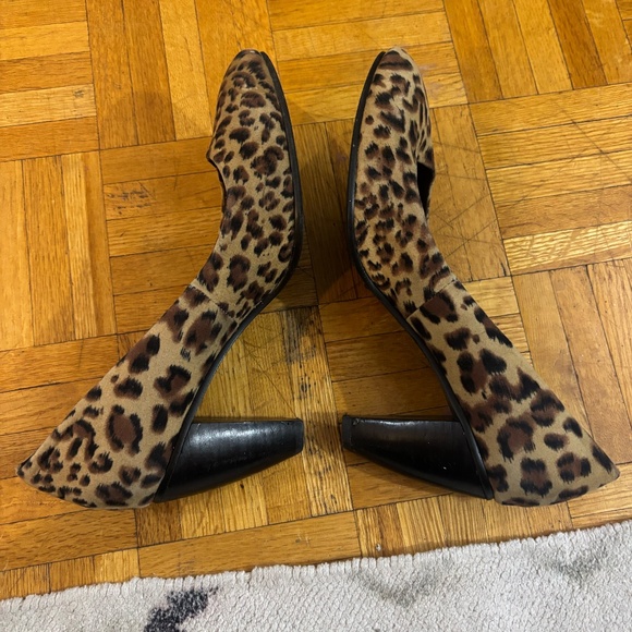 leopard and wood heels early 2010s urban outfitters - Picture 6 of 9